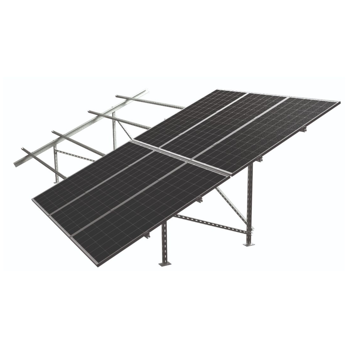 66 Panelli 2x33 Dikey Düz Zemin Çinko Kaplama Galvaniz