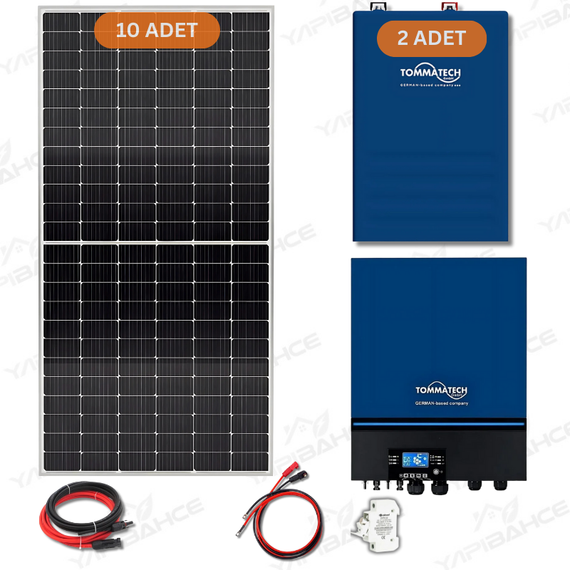 Yapı Solar TommaTech 11 Kw Lityum Akülü Hazır Solar Enerji Paketi